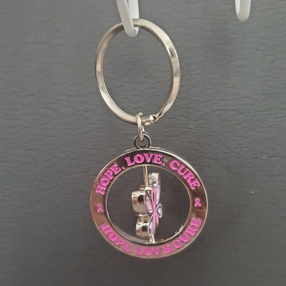 Pink Butterfly Rotating Keyholder - Picture 3 of 4